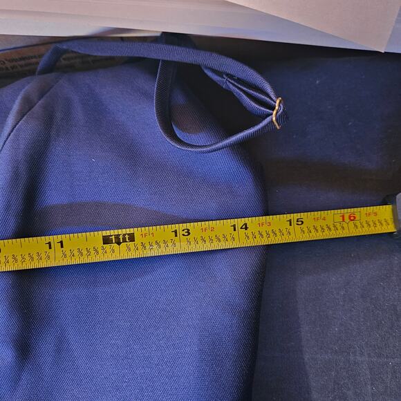 Dessy Collection Midnight Sleeveless Satin Gown Size 2R NWT Corset Holiday - Picture 10 of 11